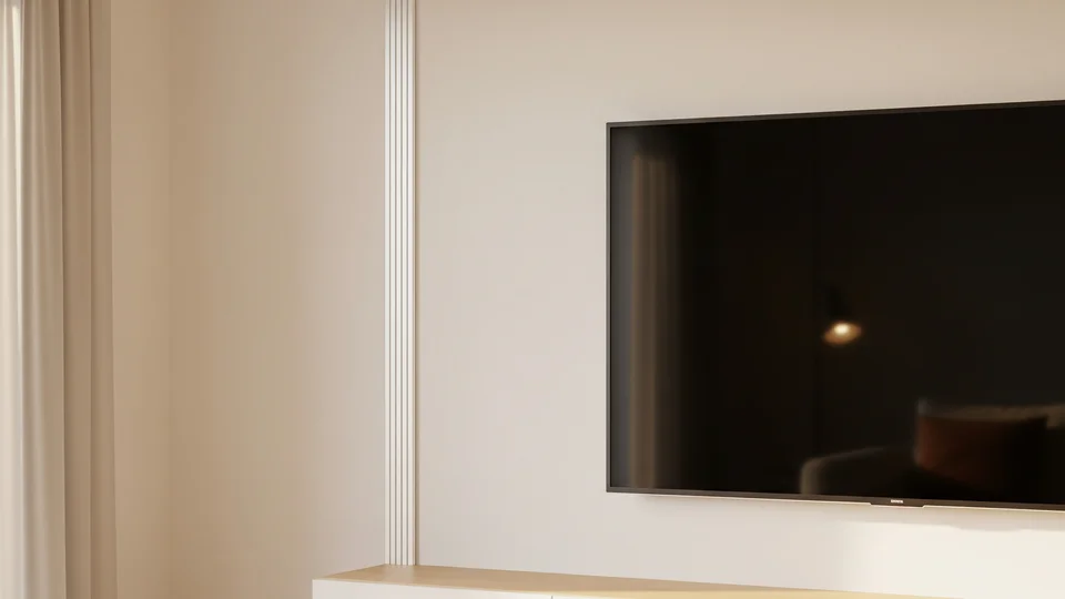 Come nascondere i cavi della TV a parete