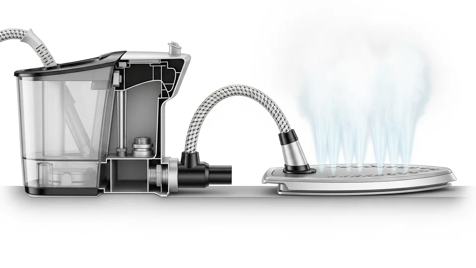 Come funziona un ferro con caldaia (e perché è diverso)