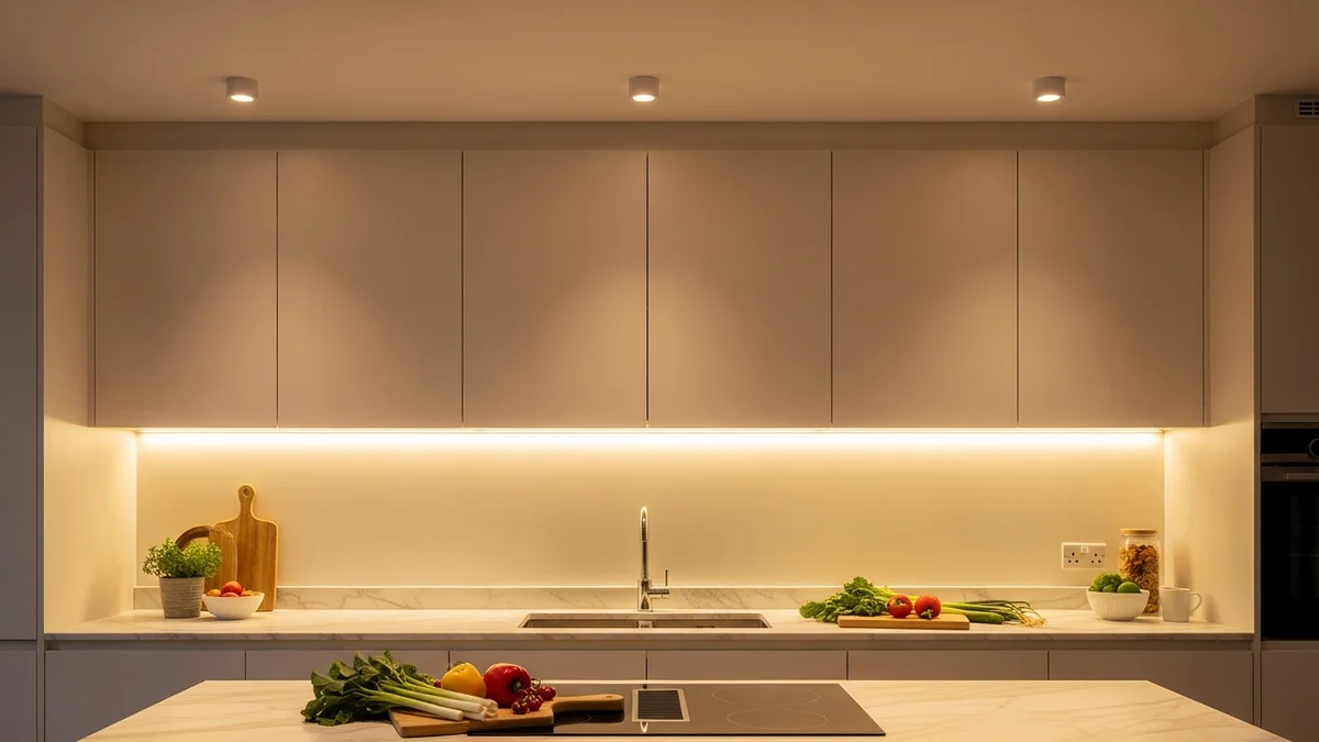 Illuminazione LED cucina: strisce, pannelli e faretti