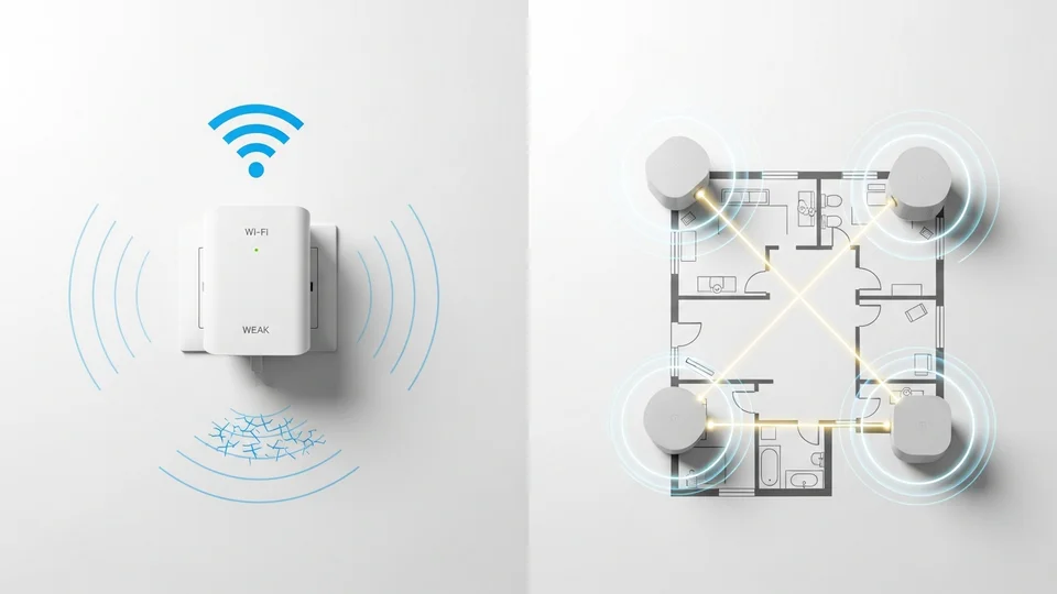 Mesh Wi-Fi o ripetitore: quale scegliere (e perché il mesh vince quasi sempre)